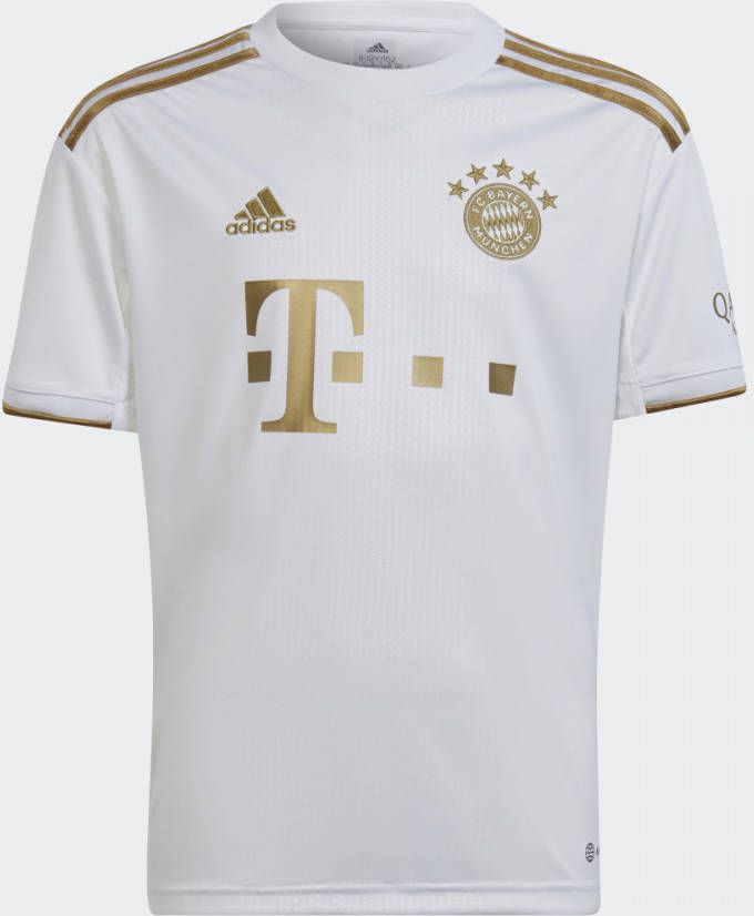 Adidas FC Bayern Mü, nchen 22/23 Uitshirt White/Dark Football Gold Kind
