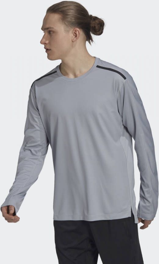 Adidas Workout Pu coated Long sleeve Heren T Shirts