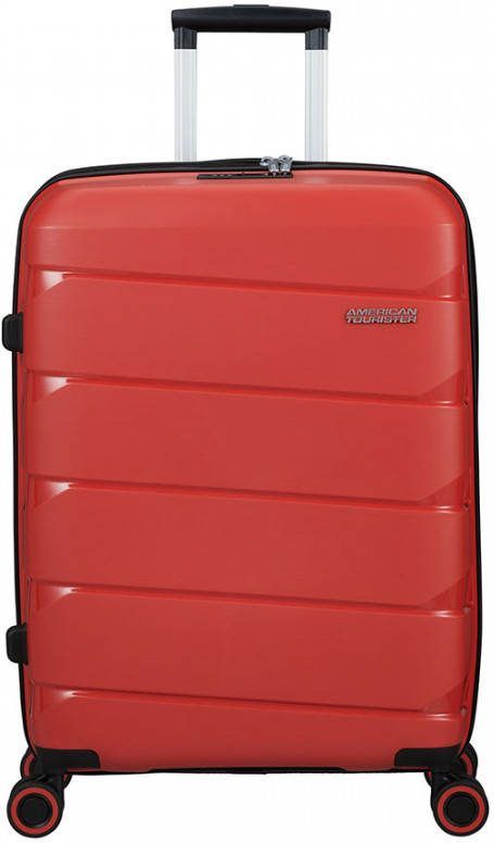 American Tourister Air Move Spinner 66 coral red Harde Koffer