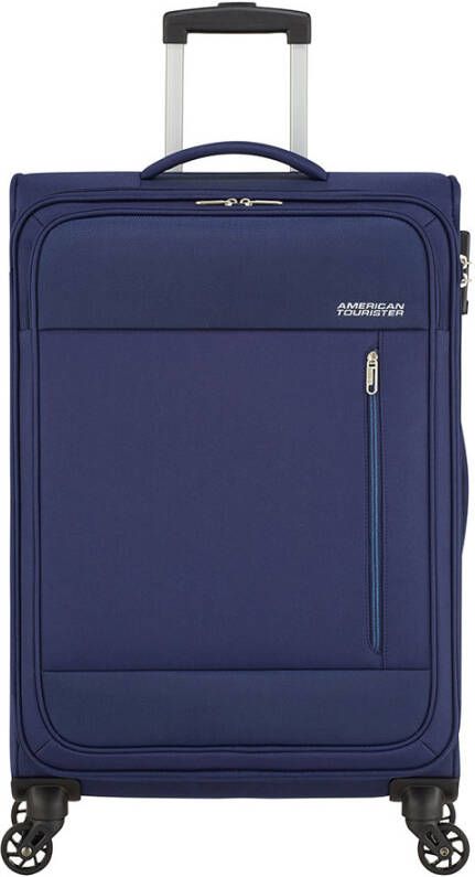 American Tourister Heat Wave Spinner 68 combat navy Zachte koffer