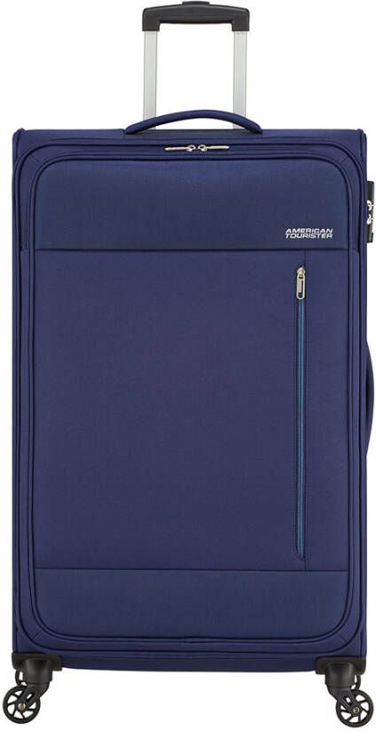 American Tourister Heat Wave Spinner 80 combat navy Zachte koffer