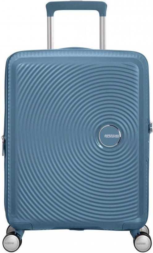 American Tourister Soundbox Spinner 55 Expandable stone blue Harde Koffer