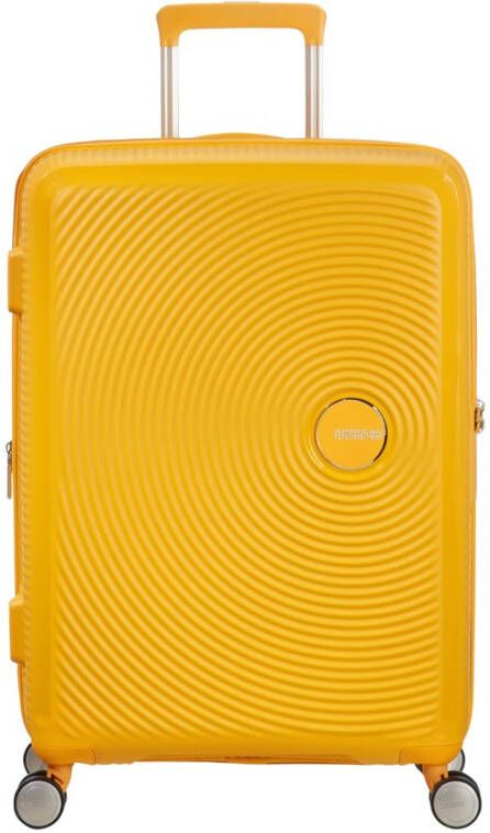 American Tourister Soundbox Spinner 67 Expandable golden yellow Harde Koffer