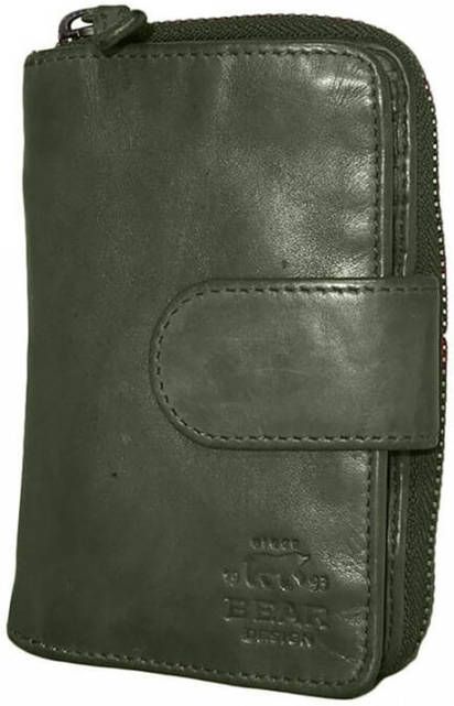 Bear Design Cow Lavato Dames Portemonnee CL13550 Green