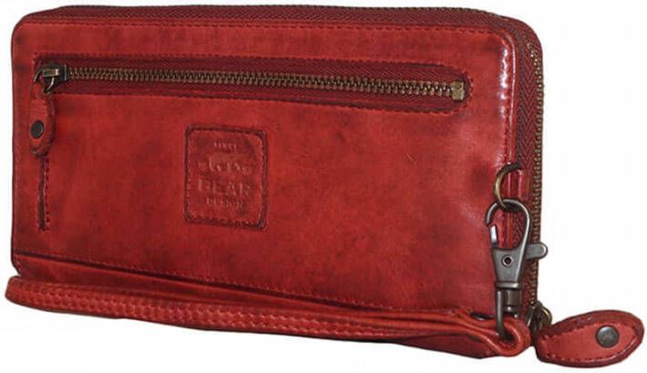 Bear Design Cow Lavato Dames Portemonnee CL15882 Red