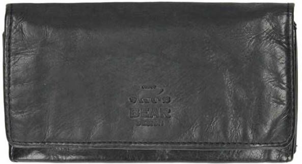 Bear Design Cow Lavato Dames Portemonnee 12cc black Dames portemonnee
