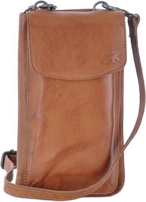 Bear Design Zoey Telefoontasje cognac Damestas