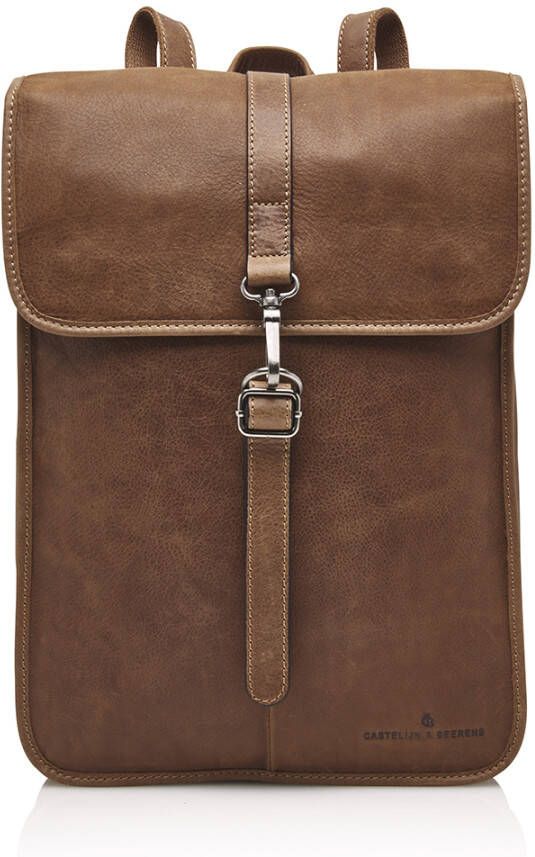 Castelijn & Beerens Laptop rugzak Carisma Laptop Backpack 15.6 Inch Bruin