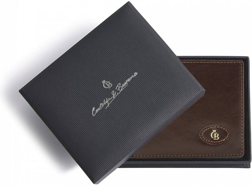 Castelijn & Beerens Giftbox Billfold RFID mocca Heren portemonnee