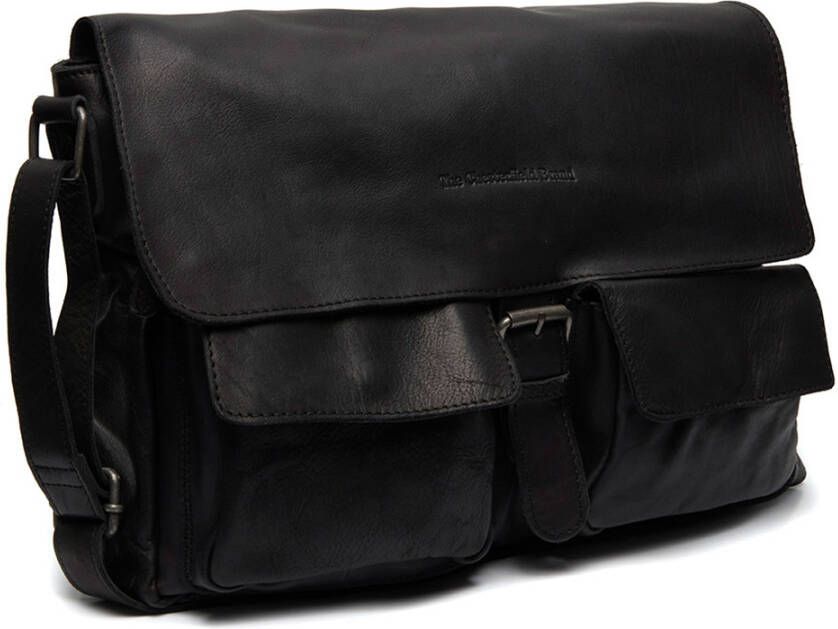 Chesterfield Interlaken Leren Schoudertas Zwart