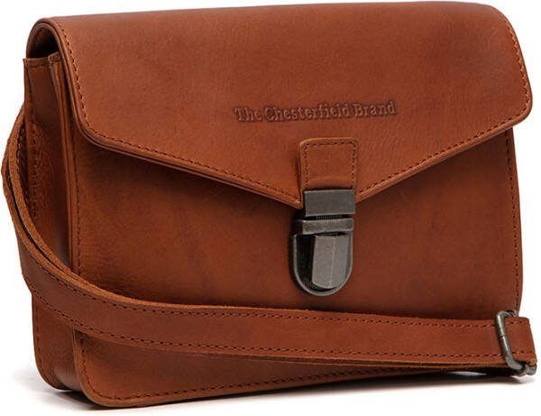The Chesterfield Brand Porto Schoudertas Medium cognac Damestas