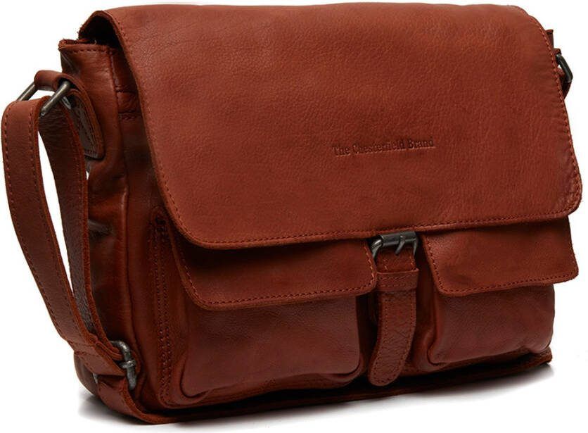 Chesterfield Zurich Leren Schoudertas Cognac