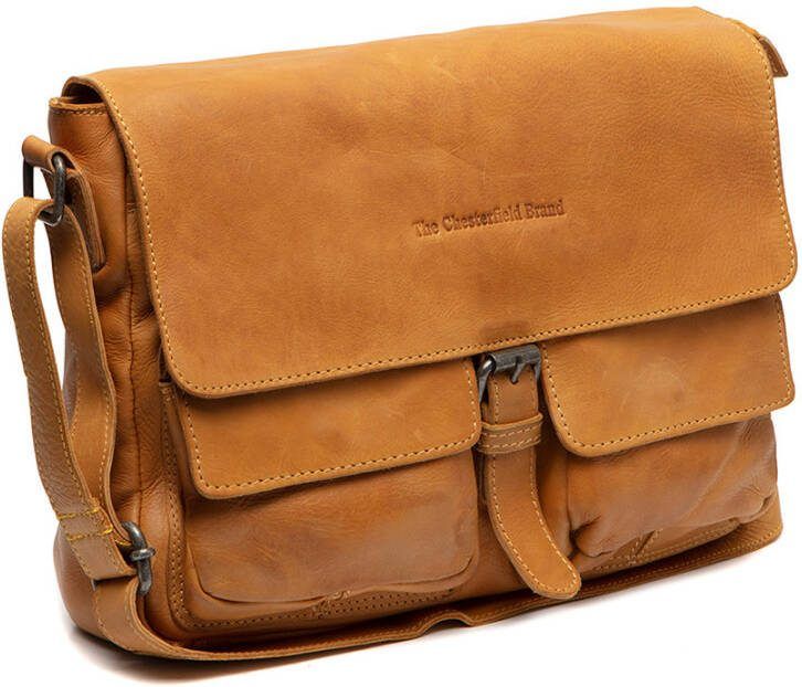 Chesterfield Zurich Leren Schoudertas Okergeel