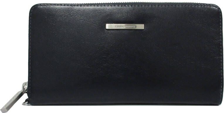 Claudio Ferrici Classico Ziparound wallet navy IV Dames portemonnee