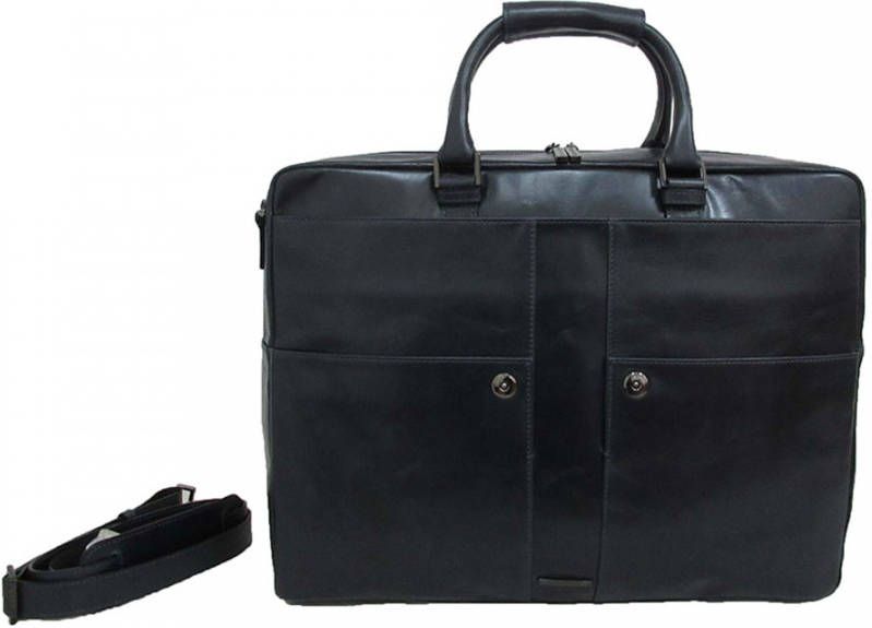 Claudio Ferrici Pelle Vecchia Workbag 15" Navy