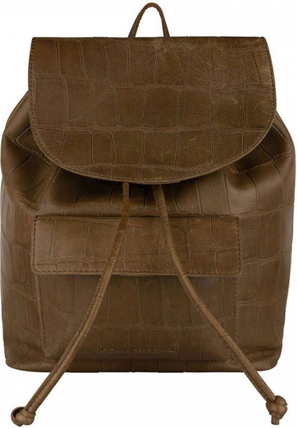 Cowboysbag Grand Croco Backpack Nudley Olive