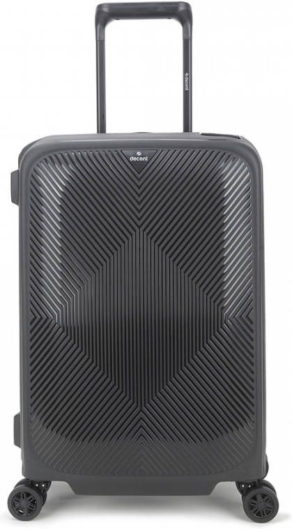 Decent Axiss Fix 4 Wiel Cabin Trolley 55 zwart Harde Koffer