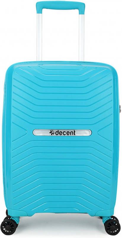 Decent Cross One Cabin Trolley 55/35 light blue Harde Koffer