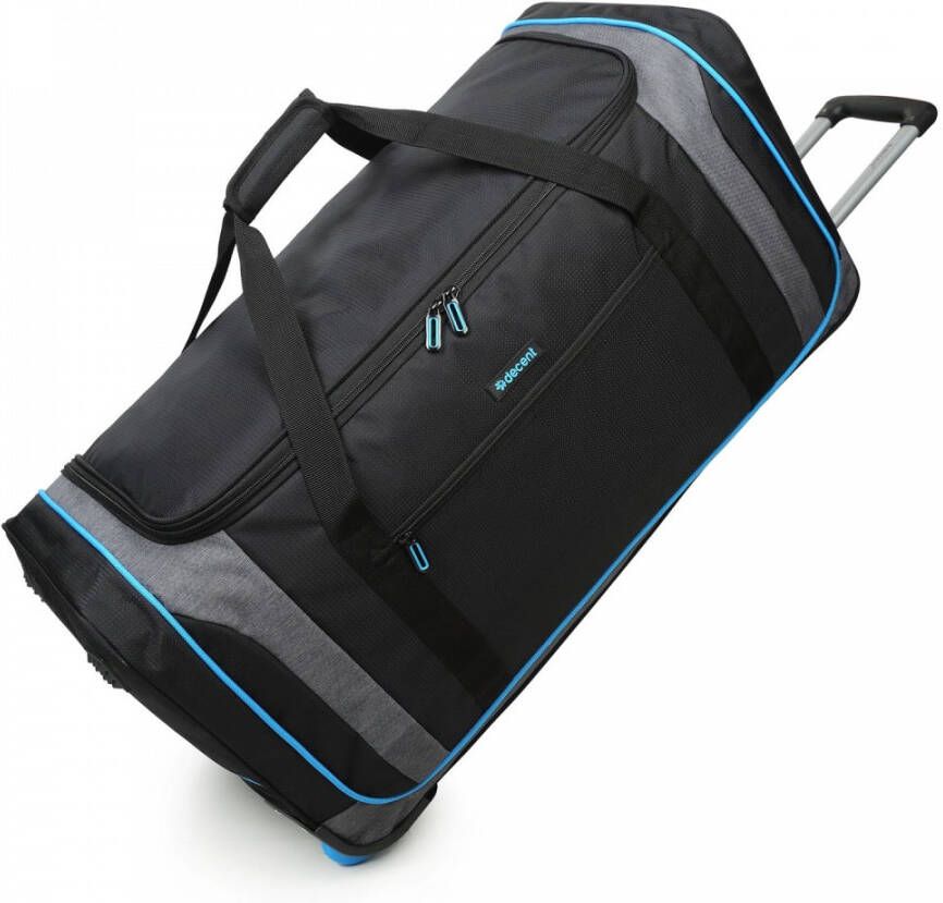 Decent Flexplus Reistas met Wielen 78 zwart/blauw Reistas