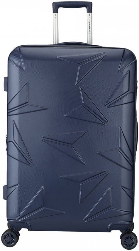 Decent Q-Luxx Spinner Trolley 77 cm expandable dark blue