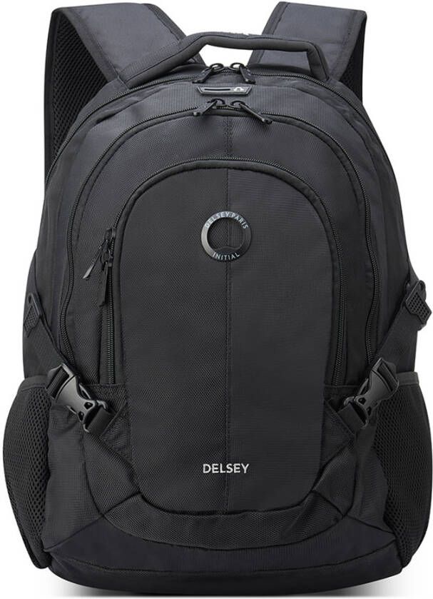Delsey Element Backpacks Navigator 2 Compartment Backpack 15, 6&apos, &apos, black backpack