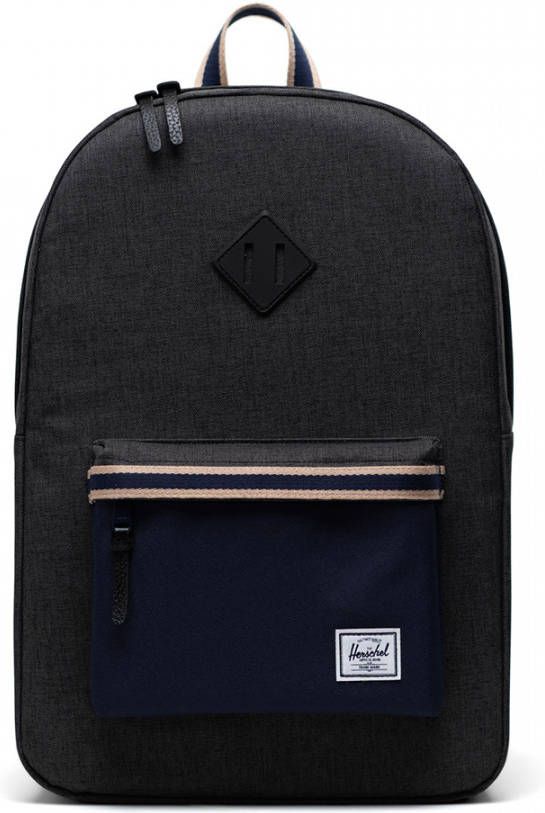 Herschel Heritage Rugzak Black Crosshatch/Peacoat