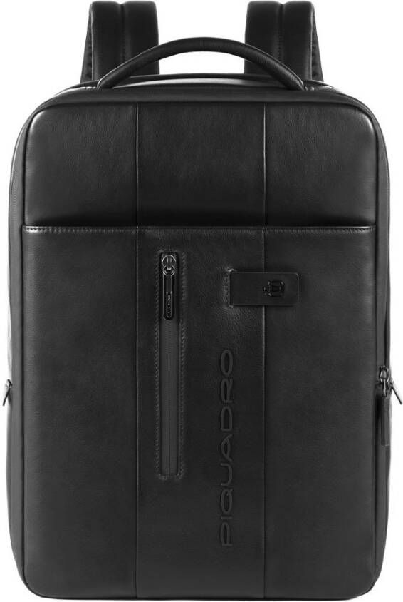 Piquadro Urban Expandable Slim Backpack 15.6&apos, &apos, Black
