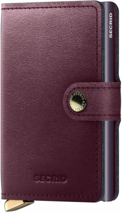 Secrid Miniwallet Portemonnee Dusk bordeaux Dames portemonnee