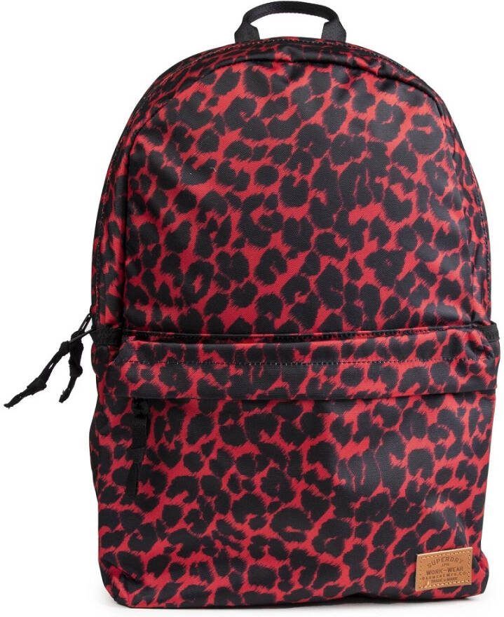 Superdry Montana Vintage Printed Backpack Red Leopard