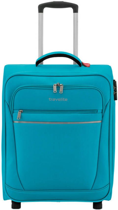 Travelite Cabin 2 Wiel Boardtrolley turquoise Zachte koffer