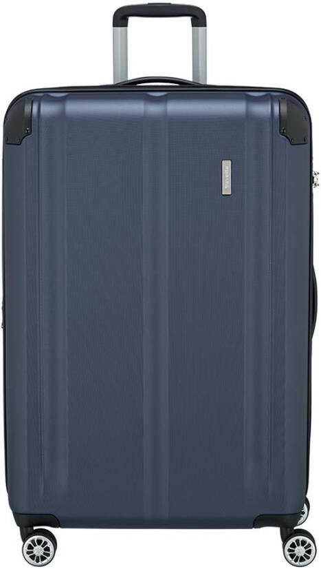 Travelite City 4 Wiel Trolley L Expandable navy Harde Koffer