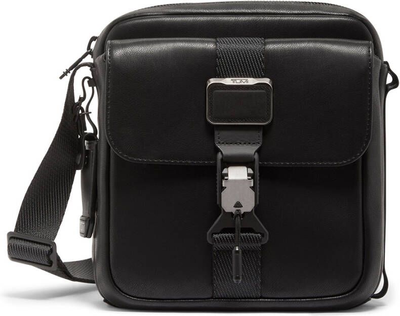 Tumi Alpha Bravo Junior Crossbody Black Leather