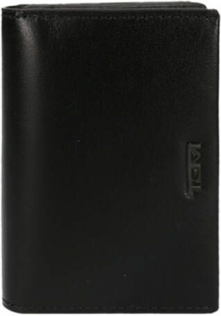 Tumi Nassau SLG Gusseted Card Case Wallet Black Smooth
