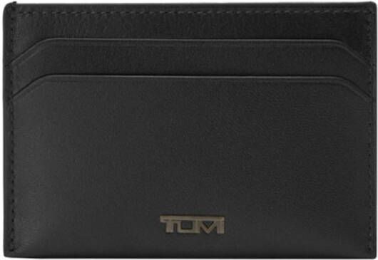 Tumi Nassau SLG Slim Card Case Wallet Black Smooth