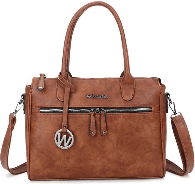 Wimona Bambina Schoudertas cognac Damestas
