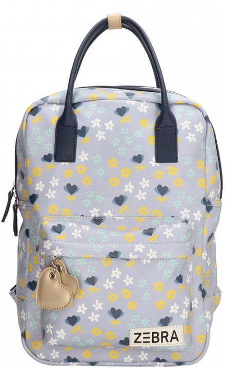 Zebra Trends Zebra Girls Rugzak M Lila Flowers