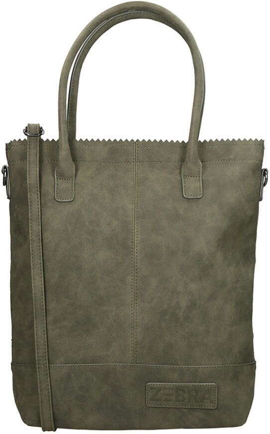 Zebra Trends Zebra Natural Bag Kartel Rits Vintage Army Green