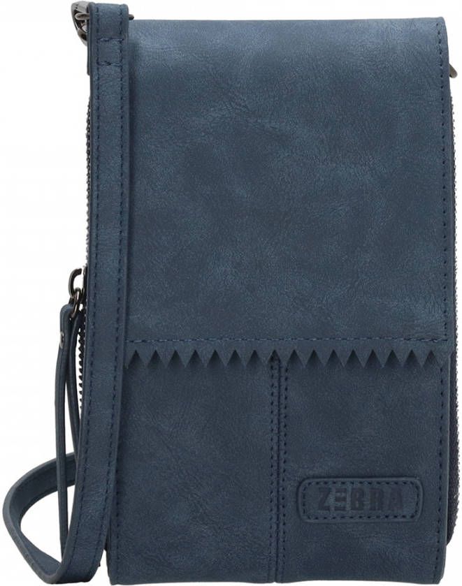 Zebra Trends Zebra Natural Bag Noé Telefoontasje Jeansblauw