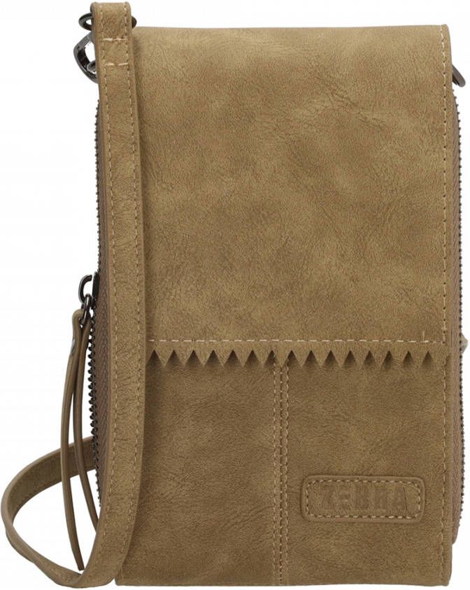 Zebra Trends Zebra Natural Bag Noé Telefoontasje Olijfgroen