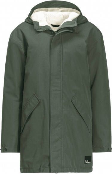 Jack Wolfskin Kid's Spirit 2L Ins Parka Parka olijfgroen
