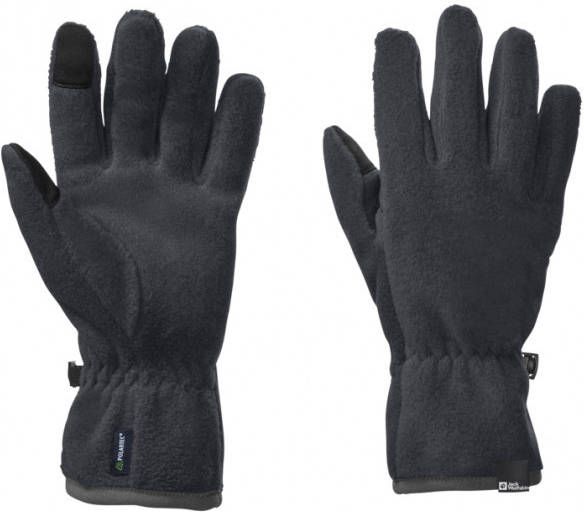 Jack Wolfskin Kid's Spirit Fleece Glove Handschoenen/XL, grijs/zwart