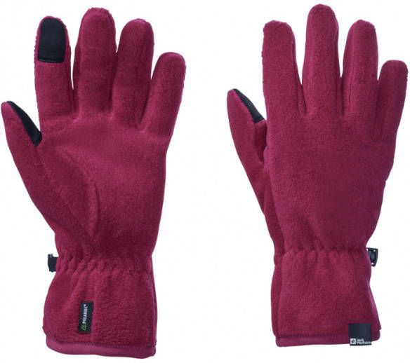 Jack Wolfskin Kid's Spirit Fleece Glove Handschoenen/XL, rood/purper