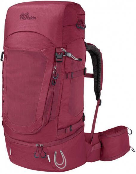 Jack Wolfskin Women's Highland Trail 50+5 Trekkingrugzak, rood