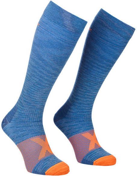 Ortovox Tour Compression Long Socks Skisokken 47, blauw