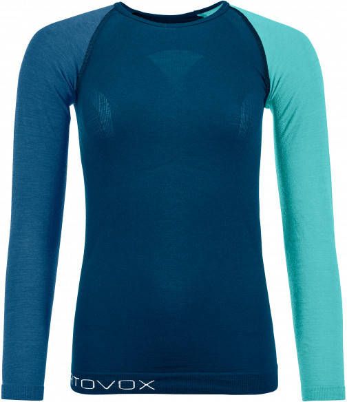 Ortovox Women's 120 Comp Light Long Sleeve Merino ondergoed, blauw