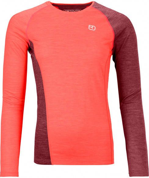 Ortovox Women's 120 Cool Tec Fast Upward Long Sleeve Sportshirt, rood