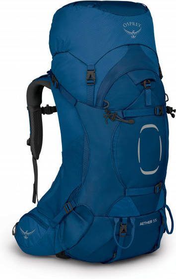 Osprey Aether 55 Trekkingrugzak l L/XL, blauw