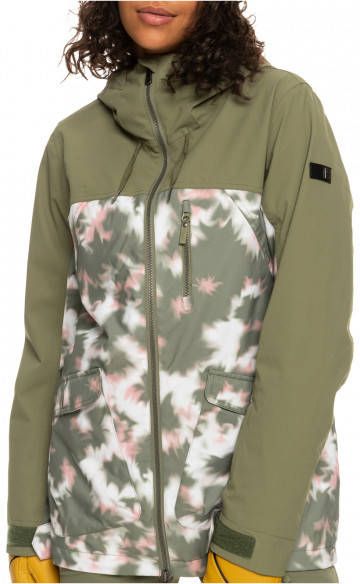 Roxy Women's Stated Ski jas, olijfgroen