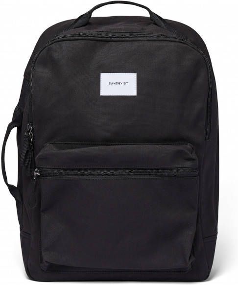 Sandqvist August 12 Dagrugzak l, zwart