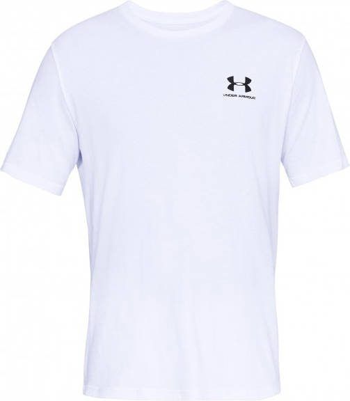 Under Armour Sportstyle Left Chest S/S Sportshirt, wit